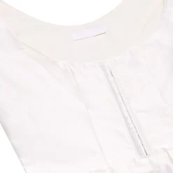 Roya Silk Taffeta Dress in White