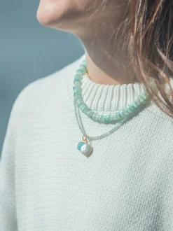 Rue Necklace in Light Blue