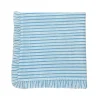 Ruffle Napkin in Blue Stripes, Set of 4
