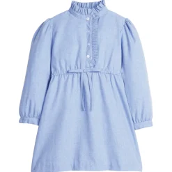 Ruffled Shirt Dress in Alaskan Flannel