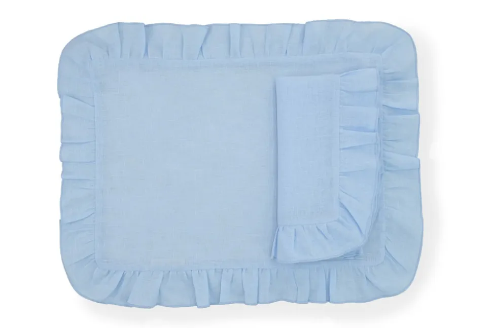 Ruffles Mavi Napkin and Placemat, Set of 2