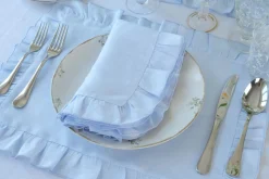 Ruffles Mavi Napkin and Placemat, Set of 2
