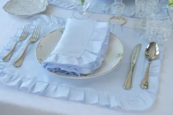 Ruffles Mavi Napkin and Placemat, Set of 2