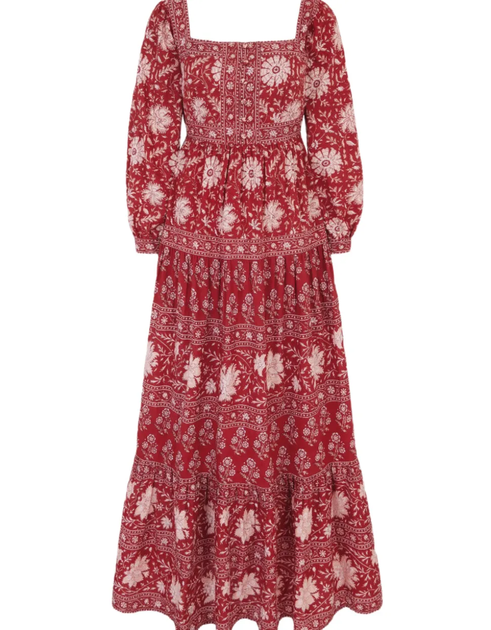 Rust Borders Lucia Dress