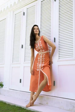 Rust Delfina Dress