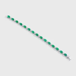 Ryka Emerald and Diamond Bracelet