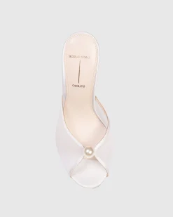 Sadie 100 in White Mesh Pearl