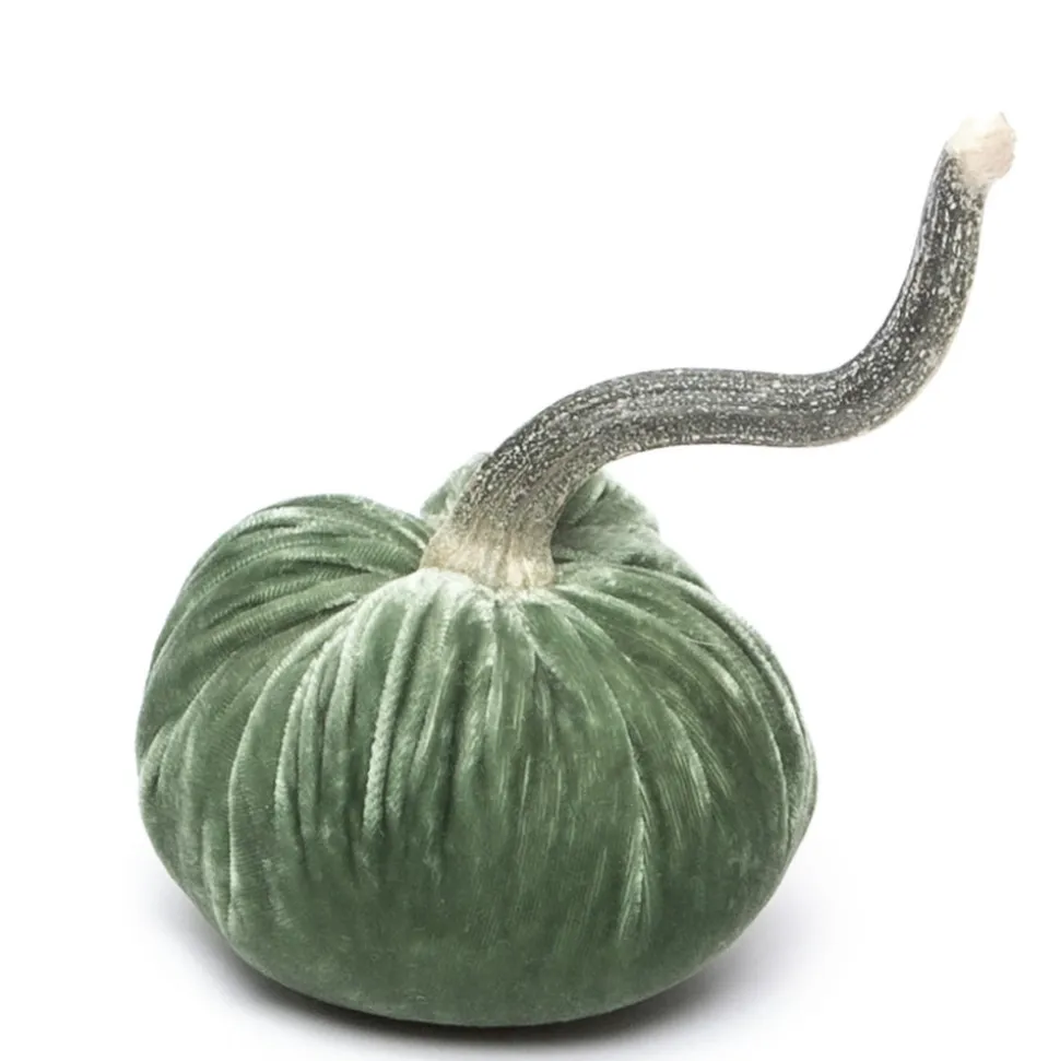 Sage Silk Velvet Pumpkin