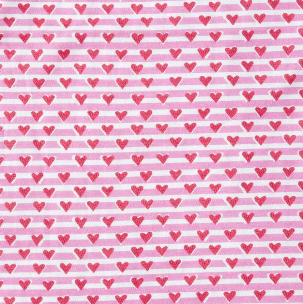 Sailor Hearts Two Piece Kids Pajamas in Posie Pink
