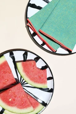 Salad Plate With Candy Cane Stripes