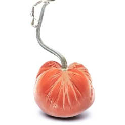 Salmon Silk Velvet Pumpkin
