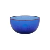 Salon Murano Glass Bowl in Dark Blue