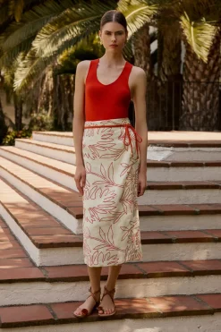 Sandra Skirt in Tigerlily