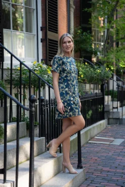 Sandrine Dress in Cinque Terre Navy