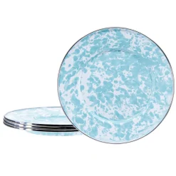 Sandwich Plates in Sea Glass, Set of 4