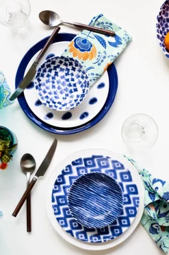 Santorini Flower Condiment Bowl