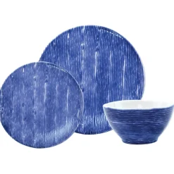 Santorini Stripe 3-Piece Place Setting