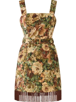 Sarah Bird Mini Dress in Flora Floral Jacquard
