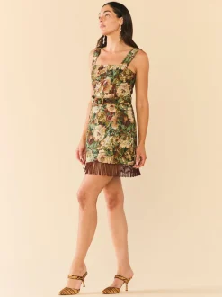 Sarah Bird Mini Dress in Flora Floral Jacquard