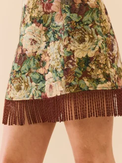 Sarah Bird Mini Dress in Flora Floral Jacquard