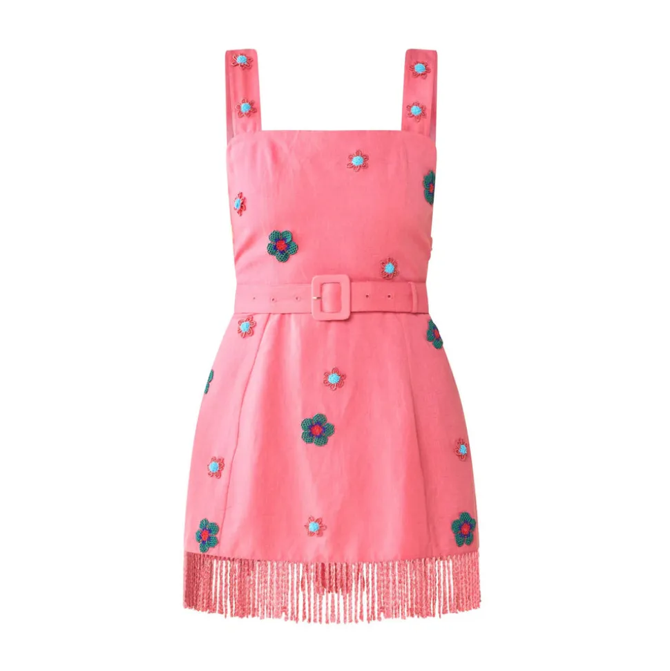 Sarah Bird Mini Dress in Pink Party