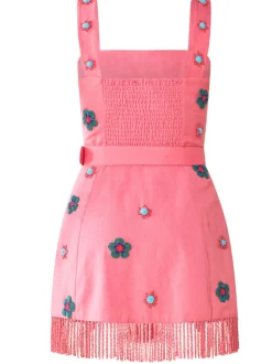 Sarah Bird Mini Dress in Pink Party