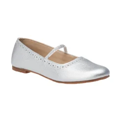 Sasha Ballerina Flat Silver