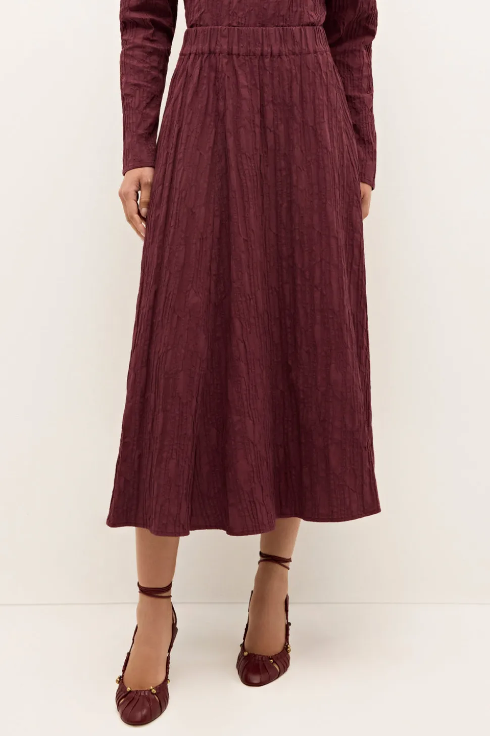 Sasha Skirt in Merlot