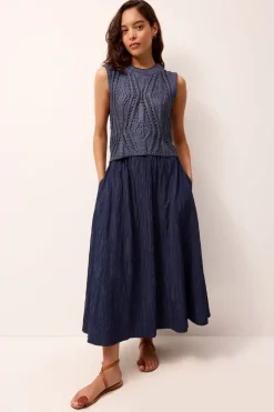 Sasha Skirt in Naval