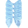 Satin Bow Napkin Ties in Blue, Set of 4