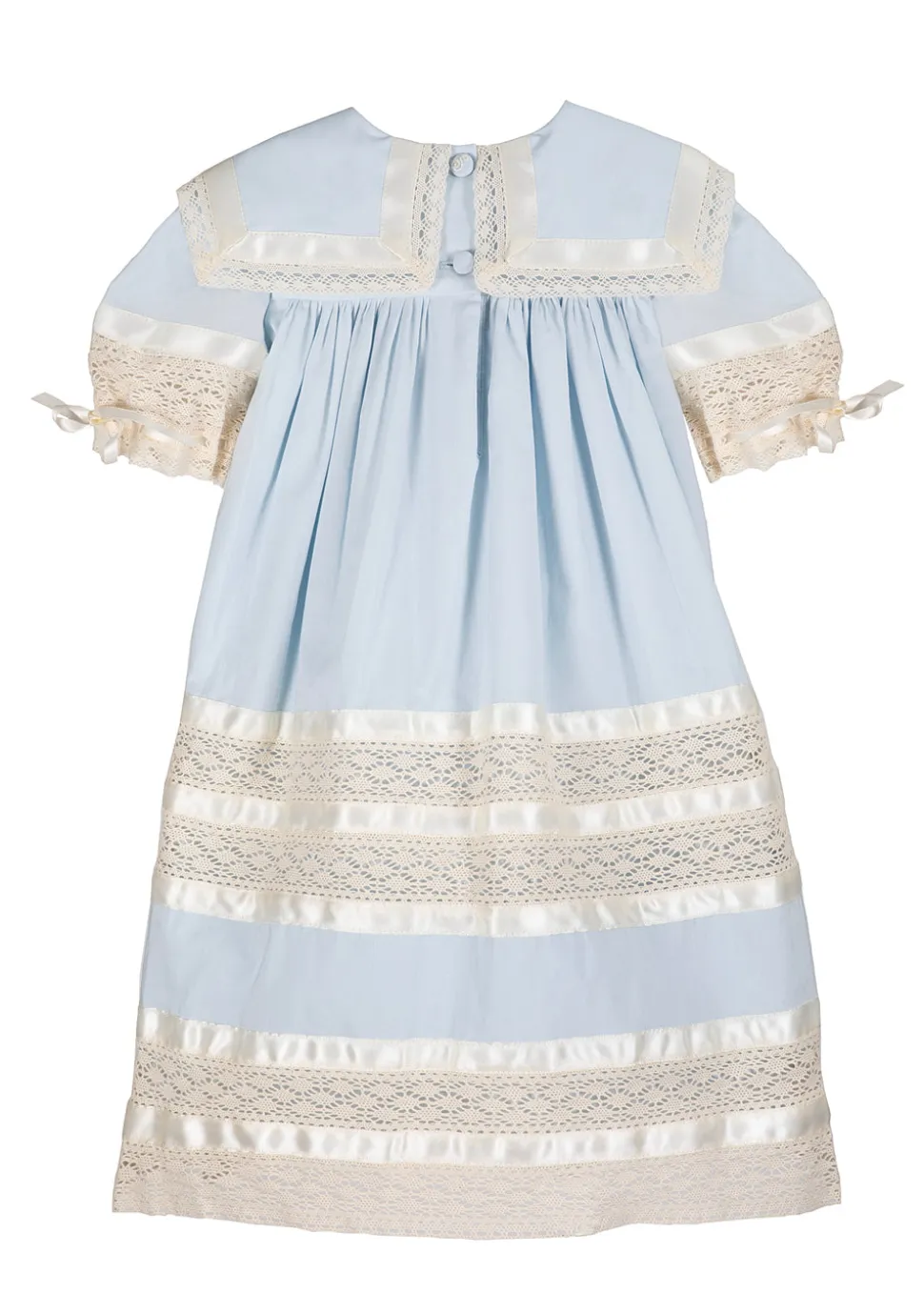 Savannah Lace Heirloom Dress in Blue