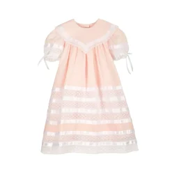 Savannah Lace Heirloom Dress in Pink