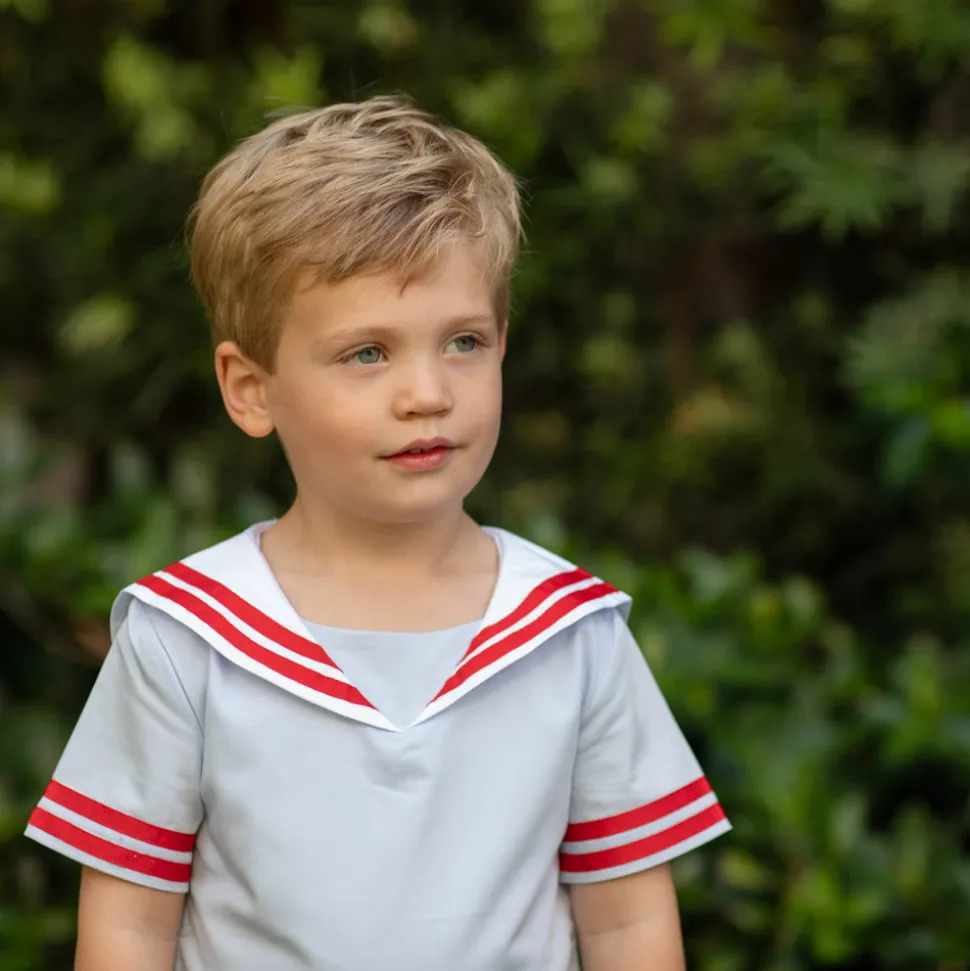 Saylor Shorts Set in Red Ribbon
