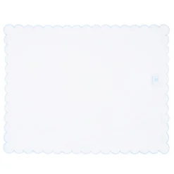 Scallop Baby Pillowcase in Sky