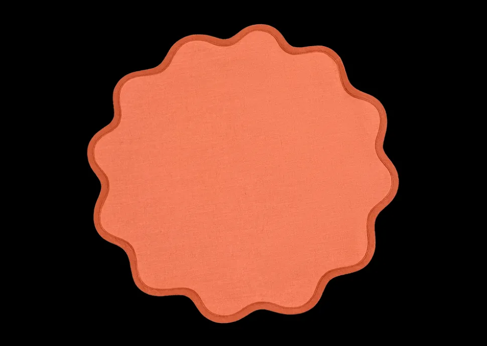 Scallop Edge Circle Placemat, Set of 4