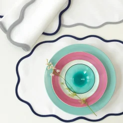 Scallop Edge Oval Placemat, Set of 4