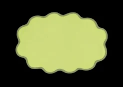 Scallop Edge Oval Placemat, Set of 4