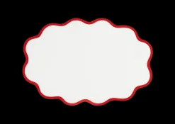 Scallop Edge Oval Placemat, Set of 4