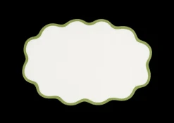 Scallop Edge Oval Placemat, Set of 4