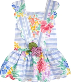Scallop Petal Dress in French Painterly Florals