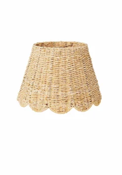 Scalloped Lampshade in Seagrass Twisted