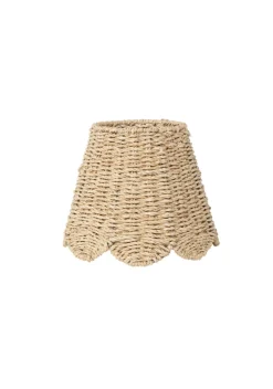 Scalloped Lampshade in Seagrass Twisted