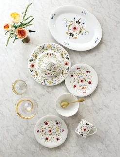 Scandinavian Floral Cereal / Soup Bowl