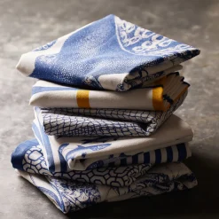 School of Fish Dinner Napkins, Set of 4
