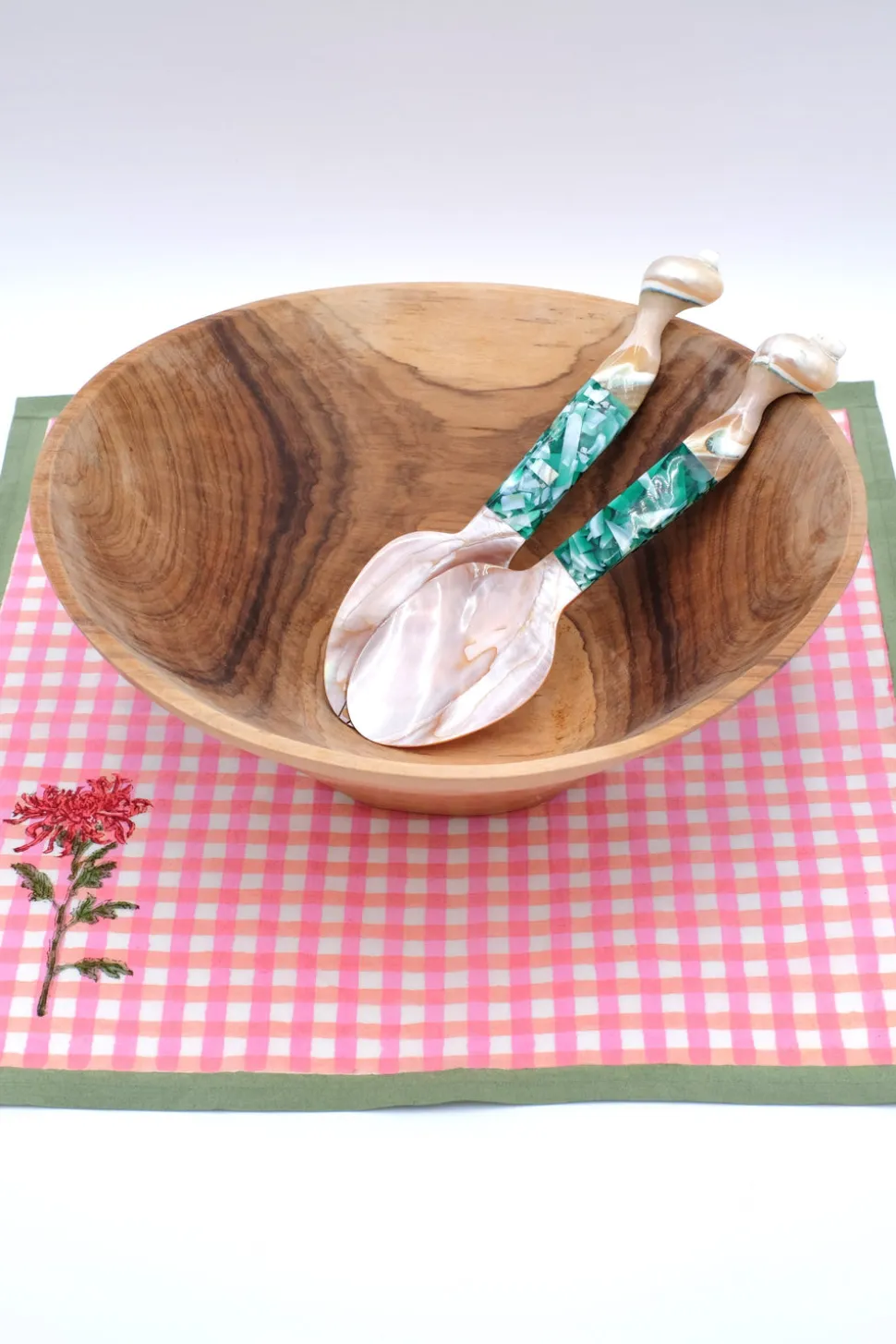 Seashell Serving Set in Green