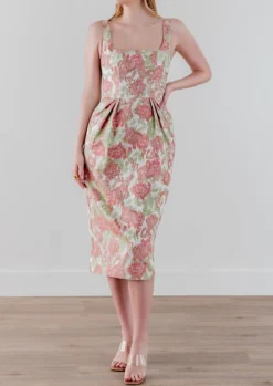 Seaside Dress in Brocade Garden Party