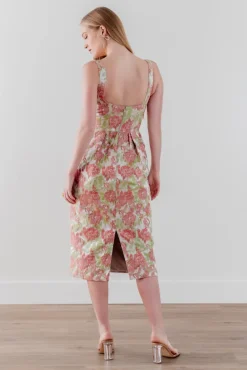 Seaside Dress in Brocade Garden Party