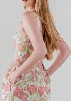 Seaside Dress in Brocade Garden Party