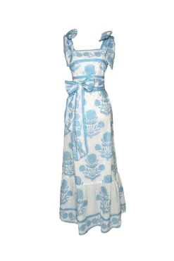 Seaside Sundress in Baby Blue Marigold