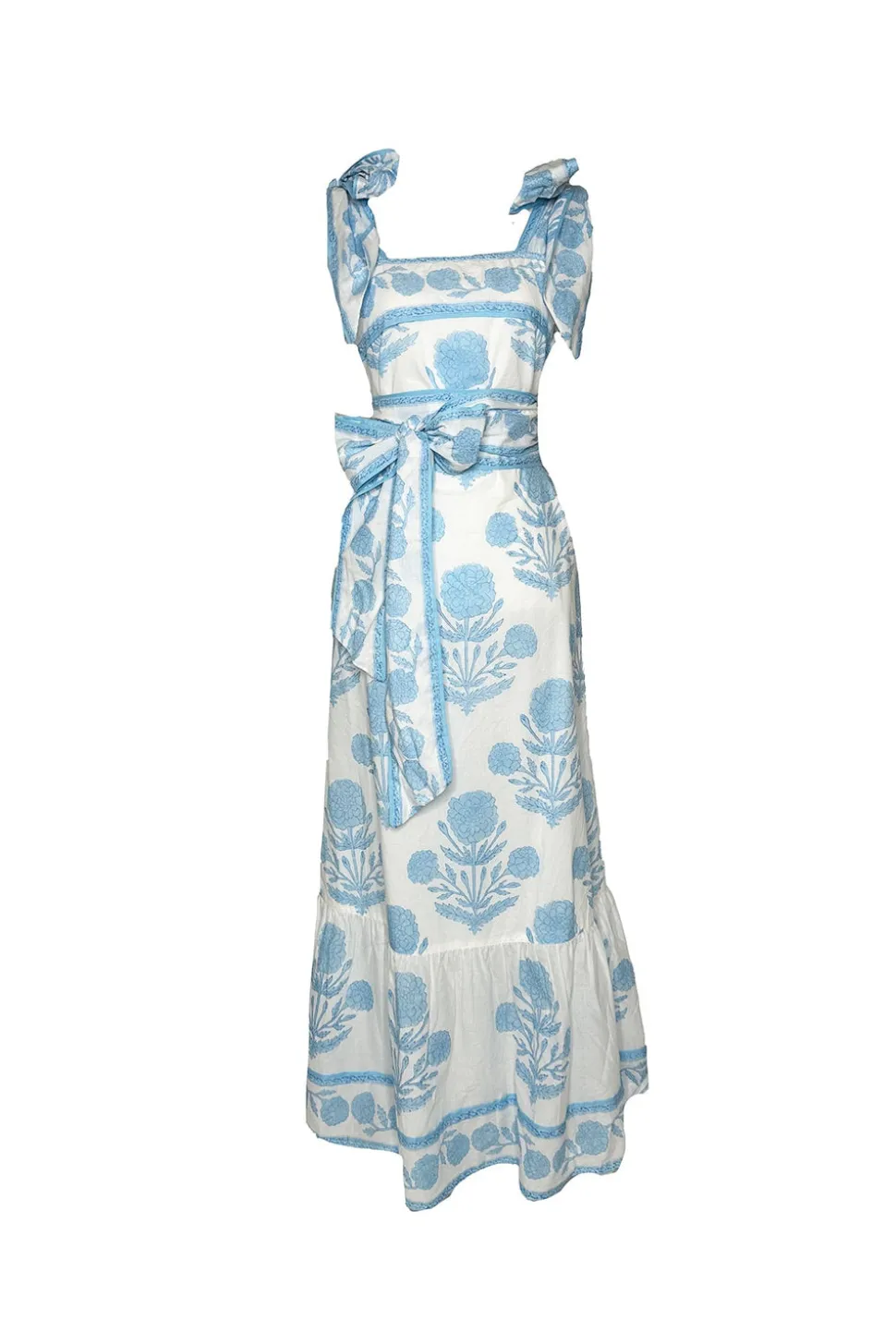 Seaside Sundress in Baby Blue Marigold